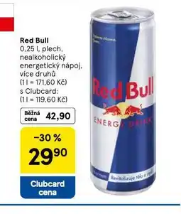 Tesco Red bull nabídka