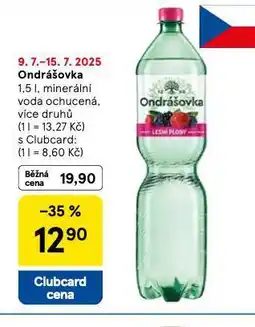 Tesco Ondrášovka ochucená nabídka