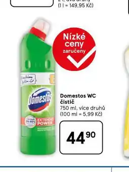 Tesco Domestos wc čistič nabídka