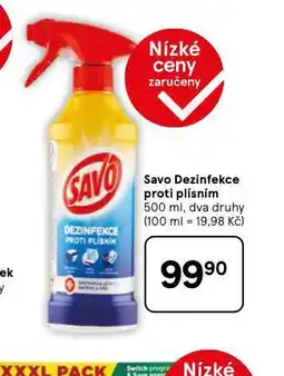 Tesco Savo dezonfekce proti plísním nabídka