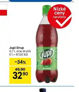 Tesco Jupí sirup nabídka