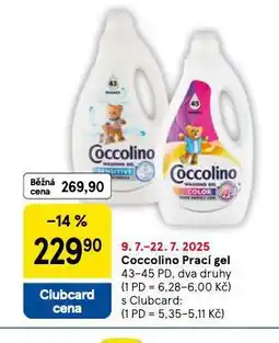 Tesco Coccolino prací gel nabídka