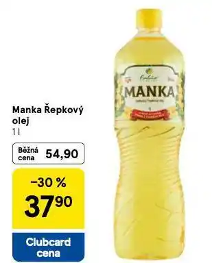 Tesco Manka řepkový olej nabídka