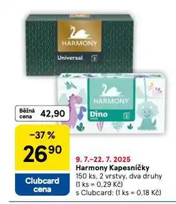 Tesco Harmony kapesníčky nabídka