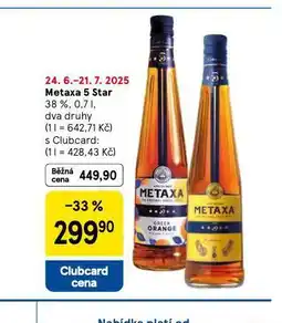 Tesco Metaxa 5 star nabídka