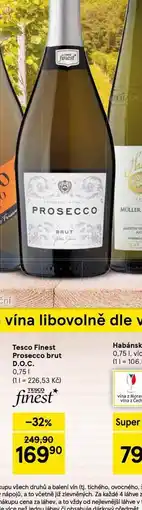 Tesco Prosecco brut d.o.c nabídka