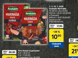 Tesco Avokádo marináda nabídka