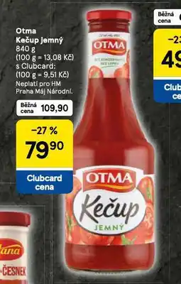 Tesco Otma kečup jemný nabídka