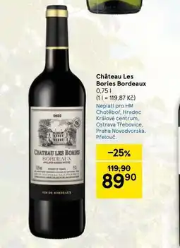Tesco Chateau les bories bordeaux nabídka