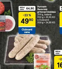 Tesco Bavorské grilovací klobásy nabídka