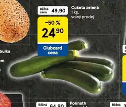 Tesco Cuketa zelená nabídka