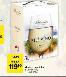 Tesco Vinařství mutěnice nabídka
