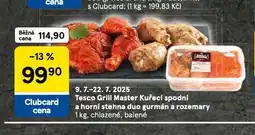 Tesco Kuřecí spodní a horní duo gurmán a rozemary nabídka