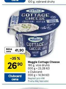 Tesco Meggle cottage cheese nabídka