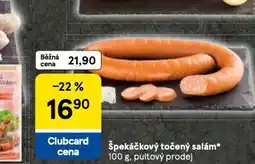 Tesco Špekáčkový točený salám nabídka