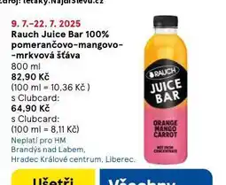 Tesco Rauch juice bar 100% nabídka