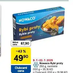 Tesco Nowaco rybí prsty nabídka