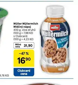 Tesco Müllermilch mléčný nápoj nabídka