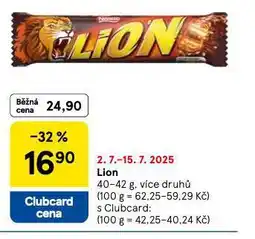Tesco Lion nabídka