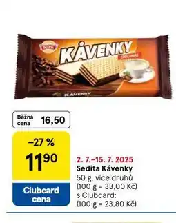 Tesco Sedita kávenky nabídka
