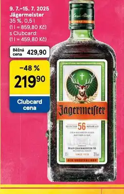 Tesco Jägermeister nabídka