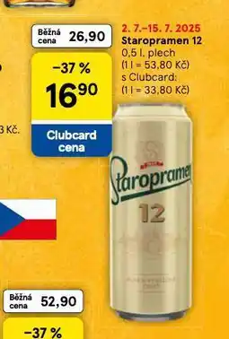 Tesco Pivo staropramen 12 nabídka