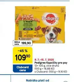 Tesco Pedigree kapsičky pro psy nabídka