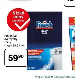 Tesco Finish sůl do myčky nabídka