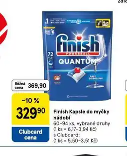 Tesco Finish kapsle do myčky nabídka