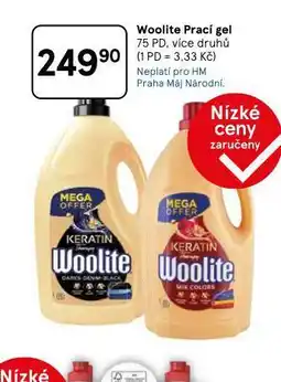 Tesco Woolite prací gel nabídka