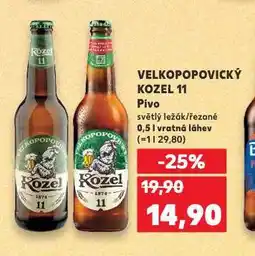 Kaufland Pivo velkopopovický kozel 11 nabídka