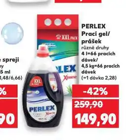 Kaufland Perlex pací gel / prášek nabídka