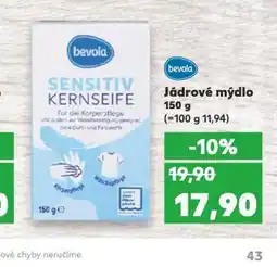 Kaufland Bevola jádrové mýdlo nabídka