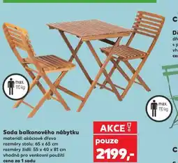 Kaufland Sada balkonového nábytku nabídka