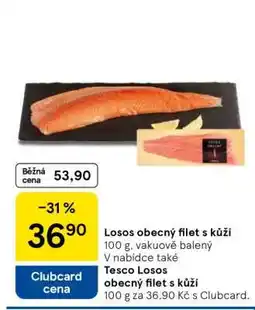 Tesco Losos obecný filet s kůží nabídka