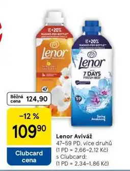 Tesco Lenor aviváž nabídka