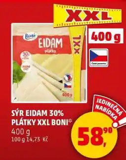Penny Market SÝR EIDAM 30% PLÁTKY XXL BONI nabídka
