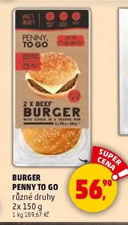 Penny Market BURGER PENNY TO GO nabídka