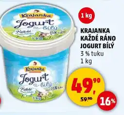 Penny Market Krajanka Každé Ráno Jogurt Bílý nabídka