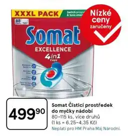 Tesco Somat Čisticí prostředek do myčky nádobí nabídka