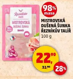 Penny Market MISTROVSKÁ DUŠENÁ ŠUNKA, Řezníkův talíř nabídka