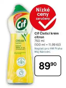 Tesco Cif Čistící krém citrón nabídka