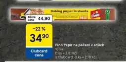 Tesco Fino Papír na pečení v arších nabídka