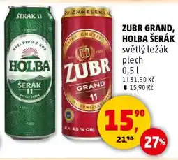Penny Market Zubr Grand, Holba Šerák nabídka