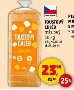 Penny Market Toustový chléb máslový nabídka