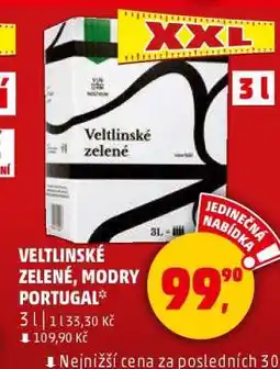 Penny Market Veltlínské zelené, Modrý Portugal nabídka