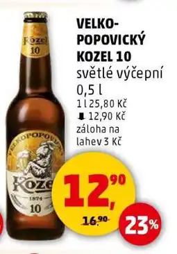 Penny Market Velkopopovický Kozel 10 nabídka