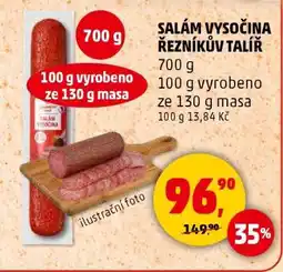 Penny Market SALÁM VYSOČINA ŘEZNÍKŮV TALÍŘ nabídka