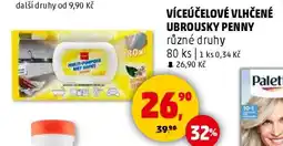 Penny Market Víceúčelové vlhčené ubrousky Penny nabídka