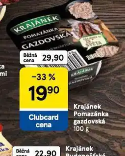 Tesco Krajánek pomazánka gazdovská nabídka